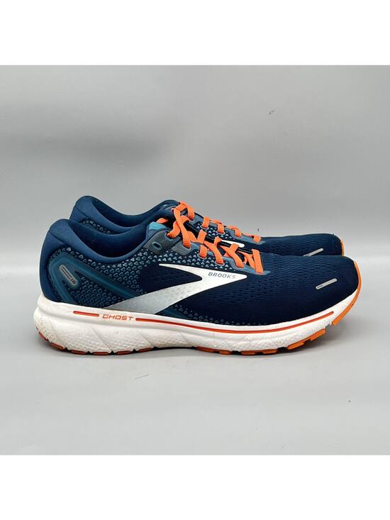 Brooks Shoes Mens 8.5 Blue Mesh Ghost 14 Road Running Athletic Sneakers Comfort main image 8